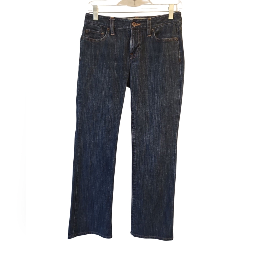 Ann Taylor Loft Women's Originl Boot Dark Blue Wash Jeans Size 2 Petite